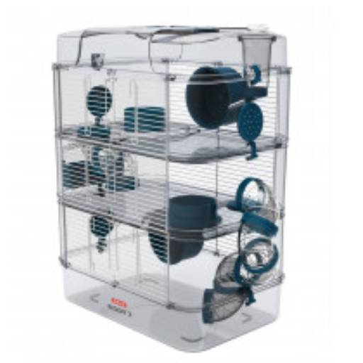 RODY 3 TRIO RODENT CAGE BLUE